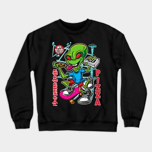 Extraterrestrial Pizza Crewneck Sweatshirt